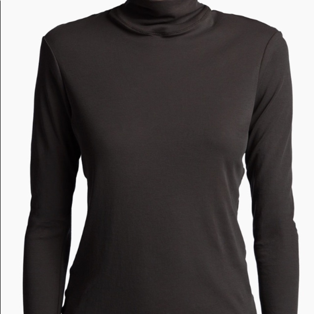 James Perse Contrast stitch turtleneck - Picture 3 of 7